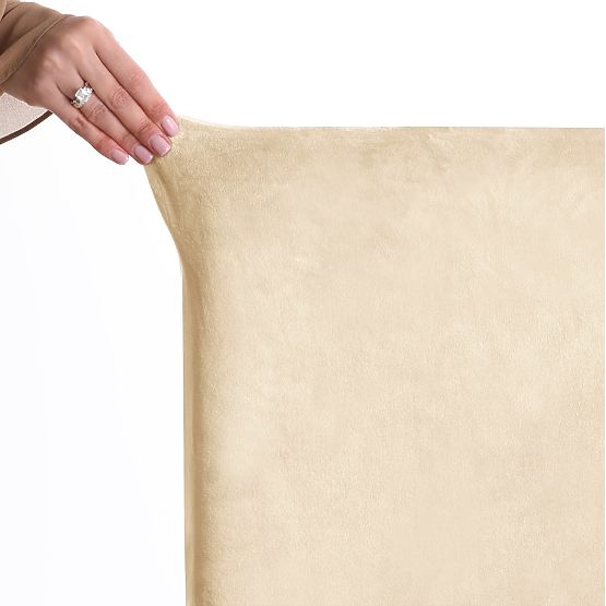 RESTILO Sofa Cover SENTO Light Beige Smooth Classic Style