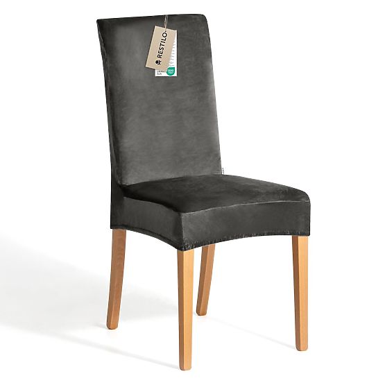 RESTILO Sofa Cover SENTO Steel Color Smooth Classic Style