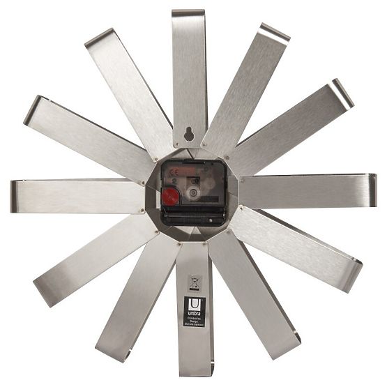 RIBBON Clock in Grey by Umbra