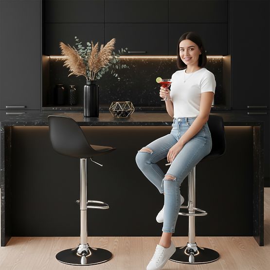 Ricardo Black Bar Stool