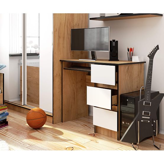 RIGHT-HANDED DESK A-6 CLP OAK CRAFT / WHITE