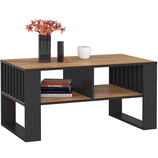 ROCKFORD COFFEE TABLE CRAFT OAK / BLACK