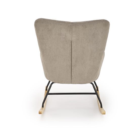 Rocking chair BELMIRO - gray corduroy