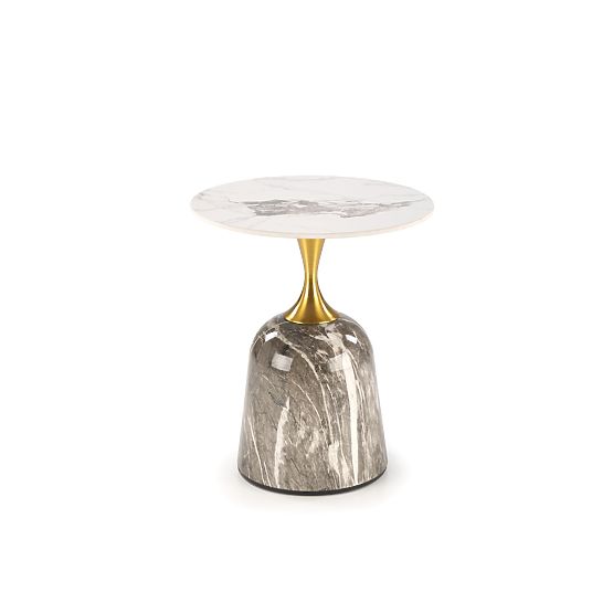 ROSA Coffee Table White Marble / Gray Marble / Gold (2pcs=1set)