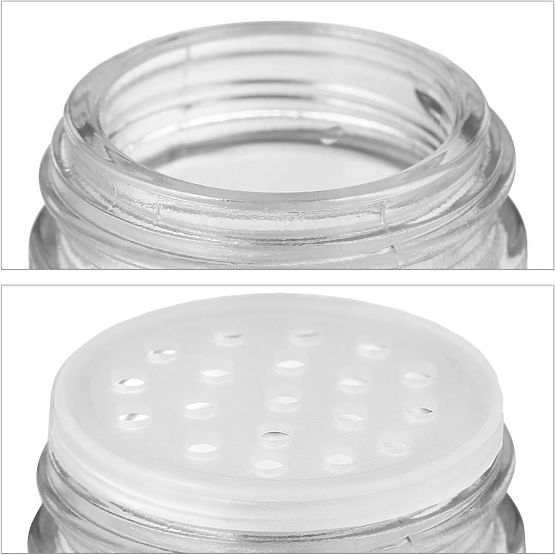 Rotating Spice Rack ROTOR BLACK 20 Jars + 72 Labels