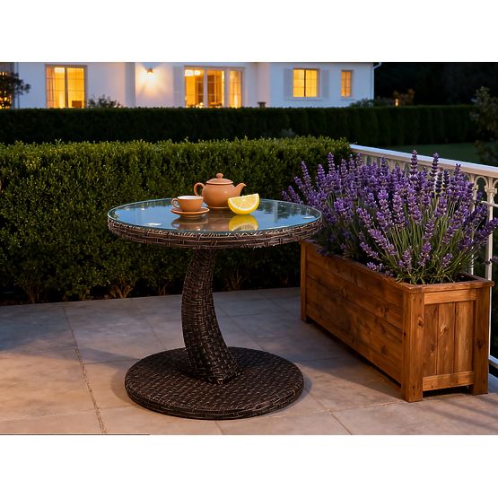 Round Balcony Table from Technorattan - Modern Design Coffee Table