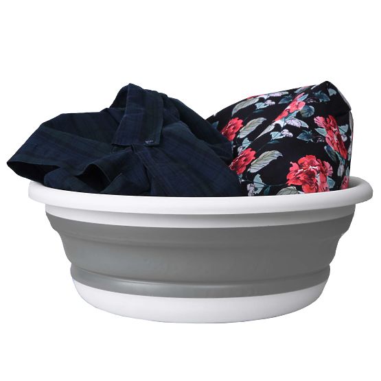 Round Bowl 37 cm White-Grey ELBA COMPACT 9 Liters