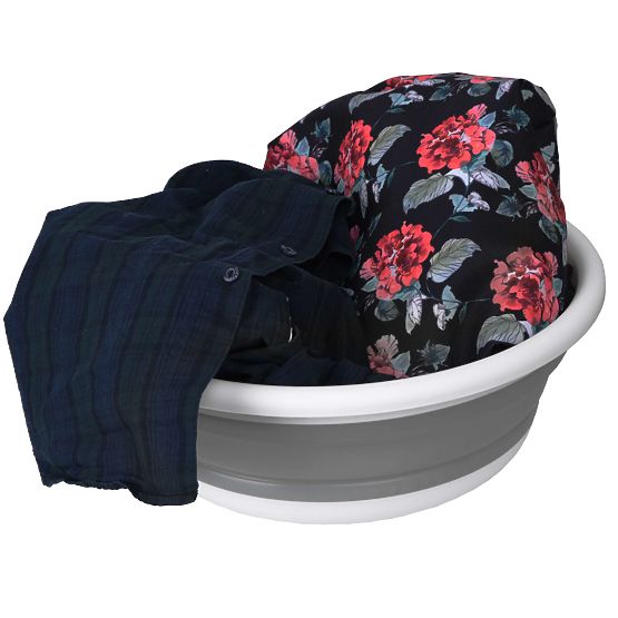 Round Bowl 37 cm White-Grey ELBA COMPACT 9 Liters