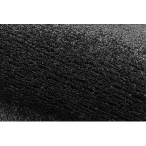 Round Carpet SOFTY Uniform, Monochrome, Black