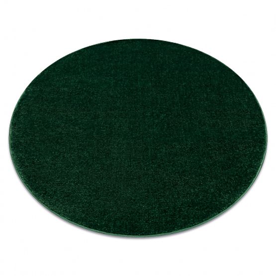 Round Carpet SOFTY Uniform, Monochrome, Forest Green
