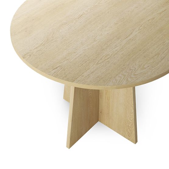 Round Dining Table Merlo 100 cm, Cremona Torro Oak