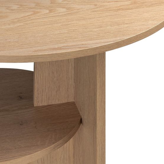 Round Side Table Yaso, Cremona Oak Torro