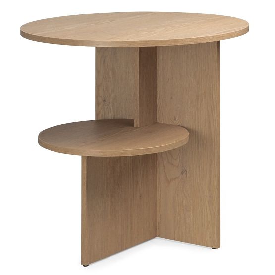 Round Side Table Yaso, Cremona Oak Torro