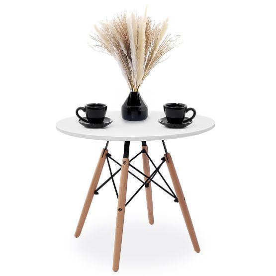 Round Table PARIS DTW 60 cm White