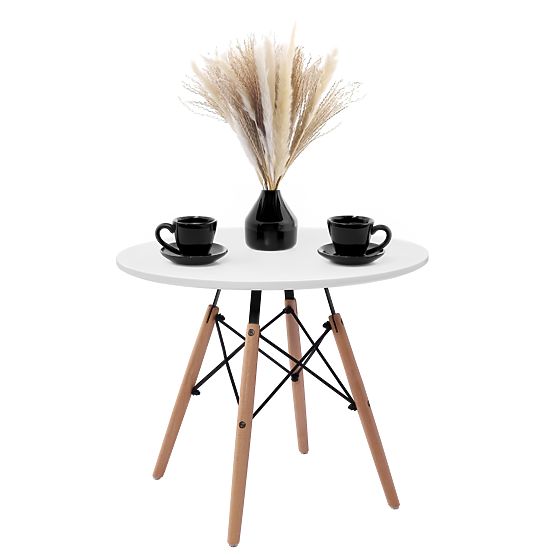 Round Table PARIS DTW 60 cm White