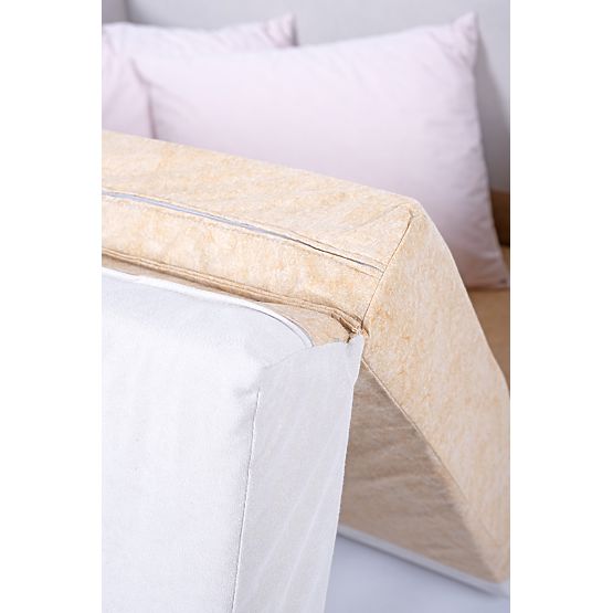 Convertible Sofa Jack - Light Grey / Powder Pink