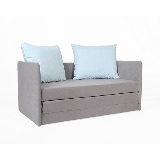 Convertible Sofa Jack - Dark Gray / Light Blue