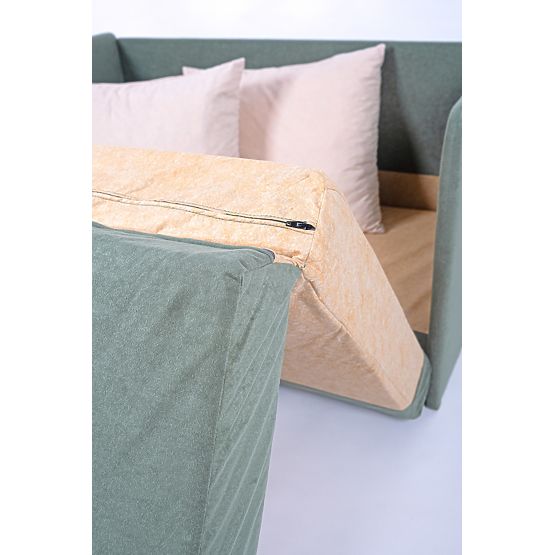 Convertible Sofa Jack - Dark Green / Beige