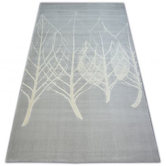Rug SCANDI 18281/652- Leaves Gray Cream