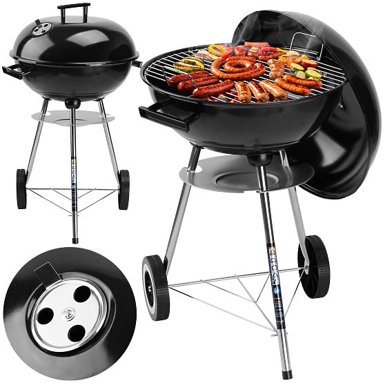 RUND Black Charcoal Garden Grill