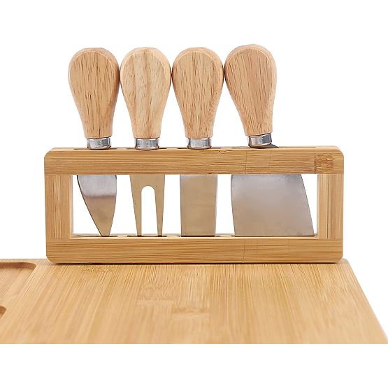 Salers Cheese and Snack Board with Cutlery
