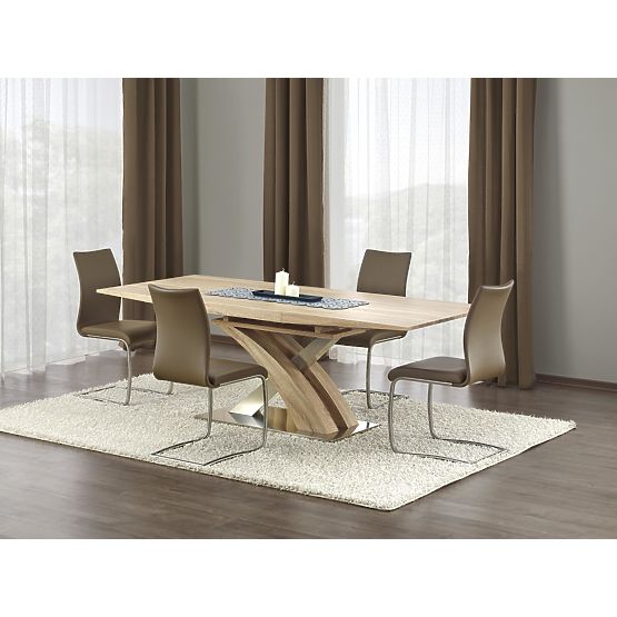 SANDOR extendable table oak sonoma (3p=1pc)