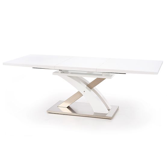 SANDOR extendable table white lacquered (3p=1pc)