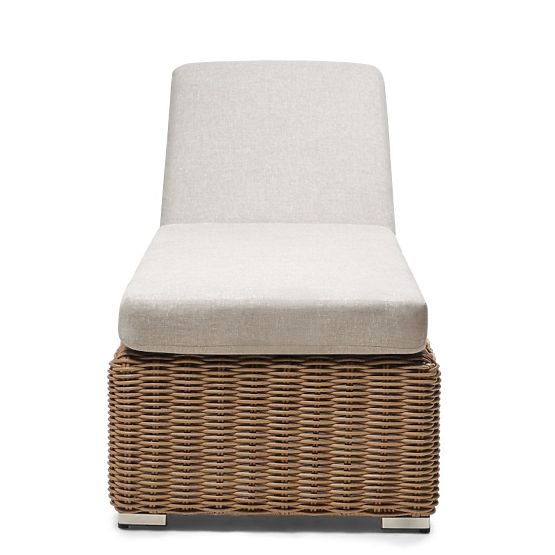 Sandy Adjustable Garden Lounger, Technorattan, Beige