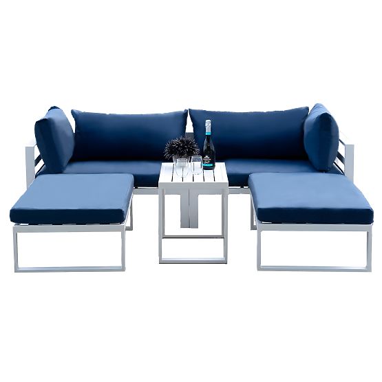 SANTO White Garden Furniture Set