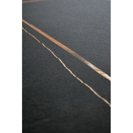 SCALITA coffee table black marble / black / gold (2p=1pc)