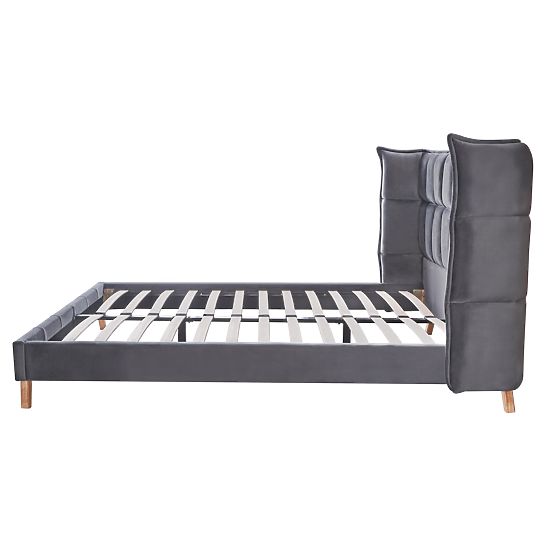 SCANDINO Bed 160, Gray (2p=1pc)