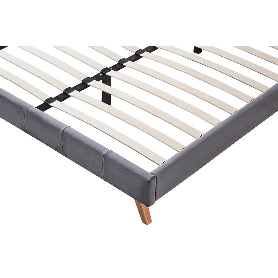 SCANDINO Bed 160, Gray (2p=1pc)