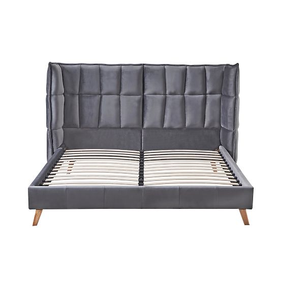 SCANDINO Bed 160, Gray (2p=1pc)