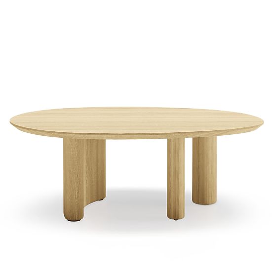 Segretto Coffee Table, Oval, Natural Oak