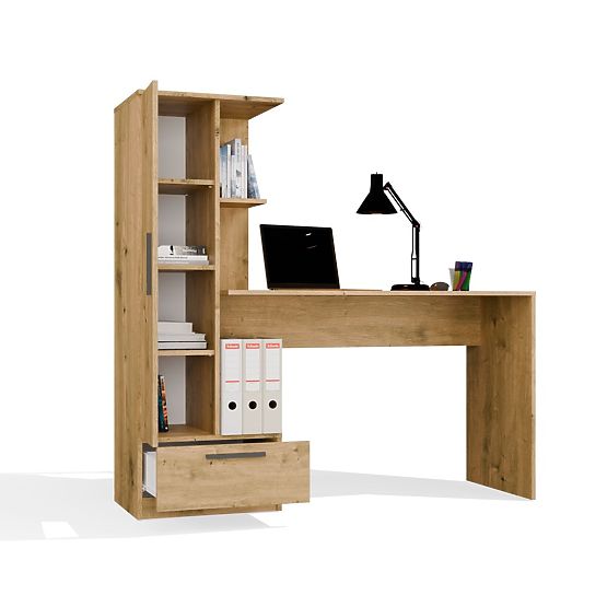 Set Desk + Shelf COSMO ARTISAN OAK
