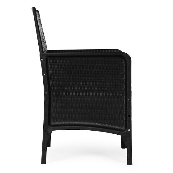 Set of 2 Garden Chairs with Cushion, Balcony, Terrace, Garden Chair Set Black MultiGarden