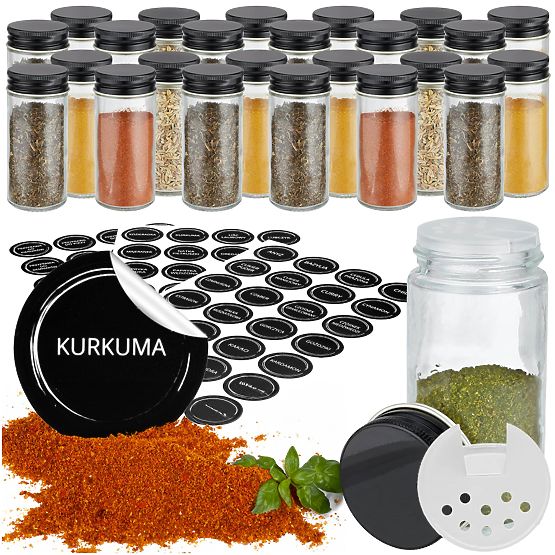 Set of 24 MARSALA Spice Jars