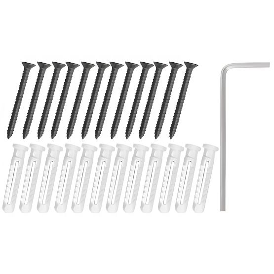 Set of 3 Loft Shelves SIRIN Black