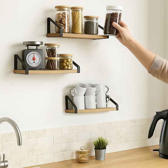 Set of 3 Loft Shelves SIRIN Craft