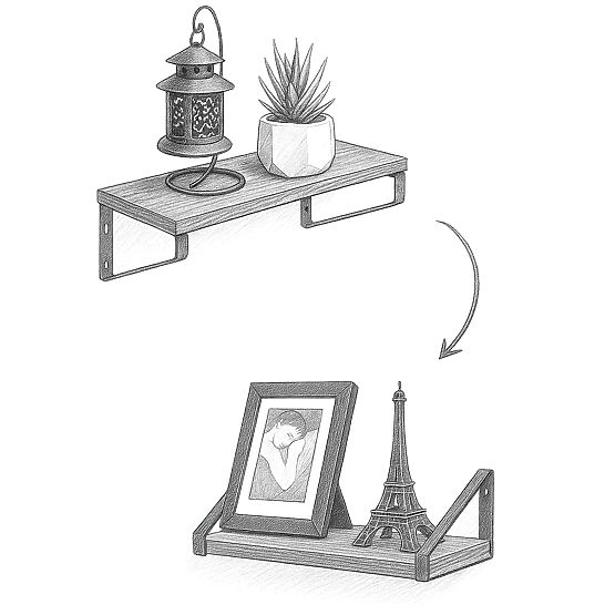 Set of 3 Loft Shelves SIRIN Craft