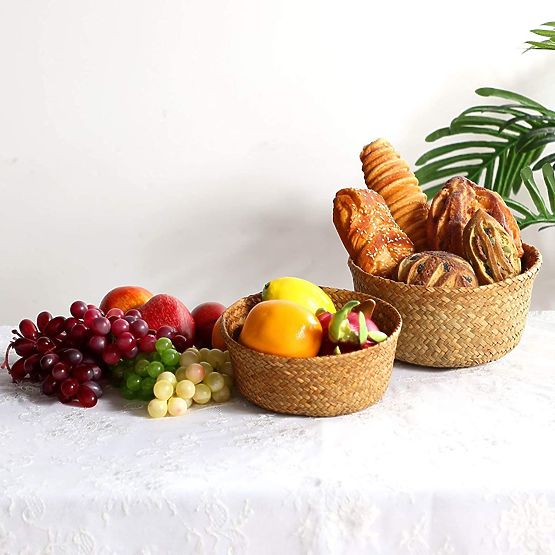 Set of 3 Natural BOHO Baskets
