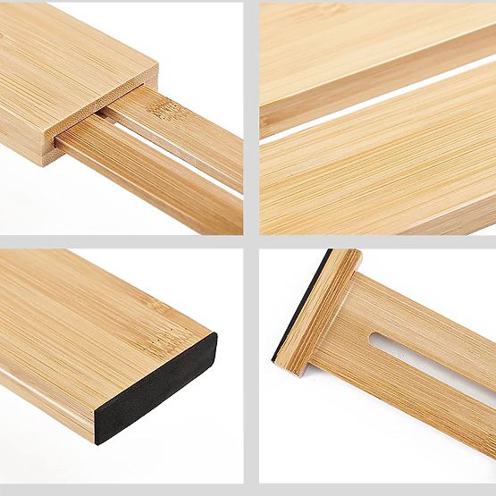 Set of 4 Bamboo Drawer Dividers RITA