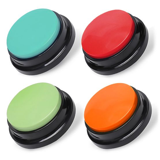 Set of 4 TALKER Communication Buttons for Dogs