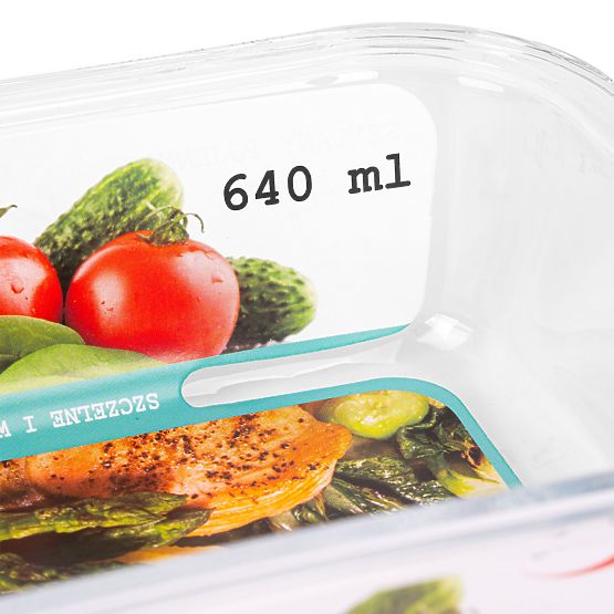 Set of 6 Glass Food Containers AMALFI