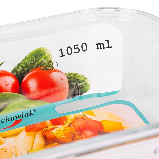 Set of 6 Glass Food Containers AMALFI