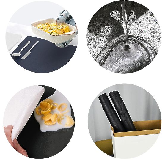 Set of 8 TRIVAL BLACK Table Mats