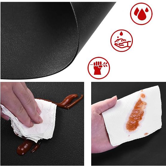 Set of 8 TRIVAL BLACK Table Mats