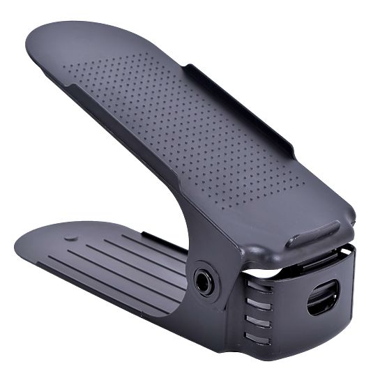 Set of Adjustable Shoe Holders 10 Pieces Black