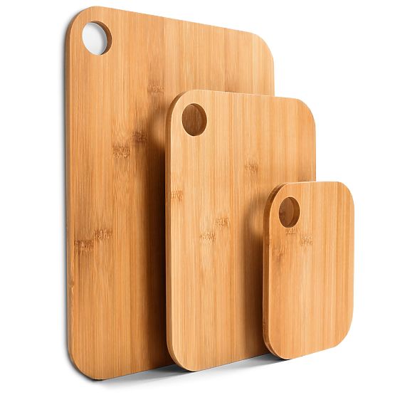 Set of Bamboo Cutting Boards SUPRI 3 Pieces