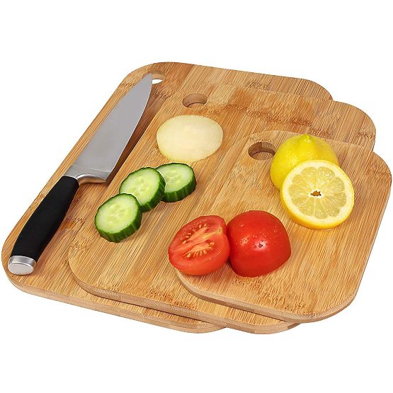 Set of Bamboo Cutting Boards SUPRI 3 Pieces